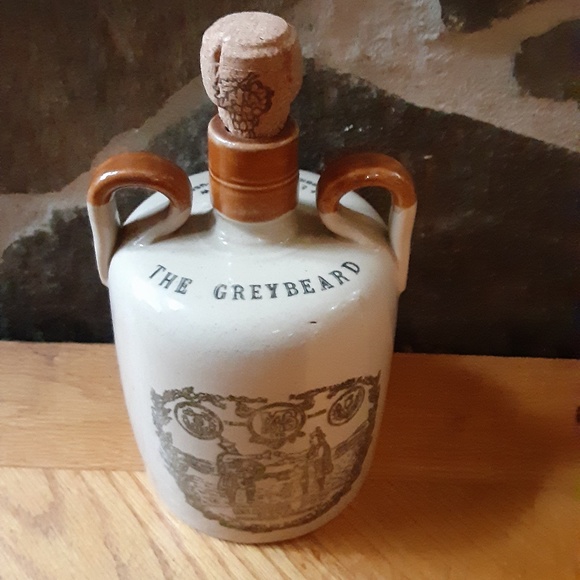 Vintage Stoneware Ceramic Jug 1940's The GreyBeard  Scotland Whisky - Picture 5 of 5